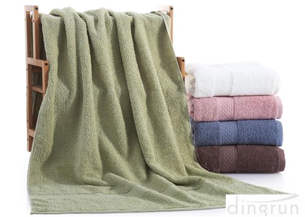 Dobby Border Terry 100% Cotton Bath Towels Set For Bathroom 400gsm