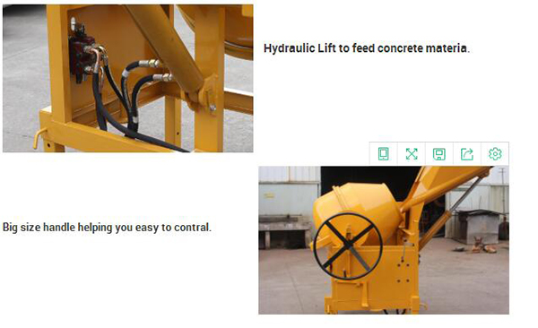 Тележка смесителя цемента силы смесителя 186Ф БЛ 500 мобильная конкретная дизельная
