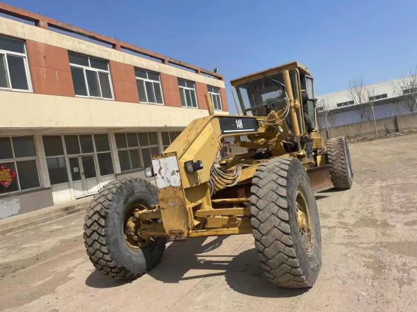 Niveleuse d'occasion CAT 14H de 354 CV pour la construction routière et l'exploitation minière