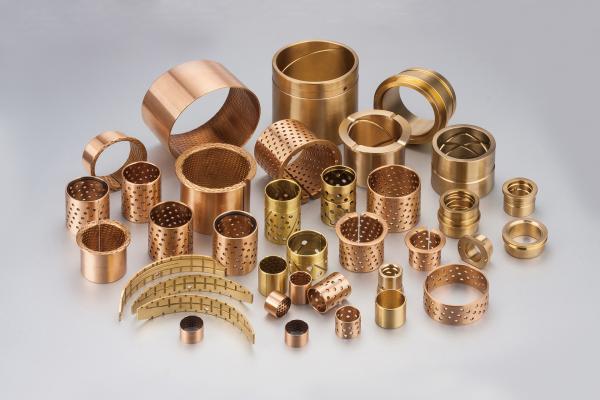 Thin Walled Structure WB702 Flange Bronze Bushing With Holes