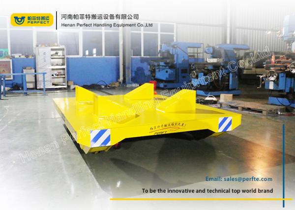 Heat Resistant Coil Transfer Trolley / Warehouse Carts Material Handling Equipment