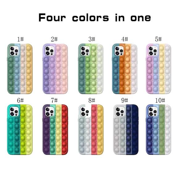 Bubble Pop Mobile Phone Silicone Cases Stress Relief For Iphone
