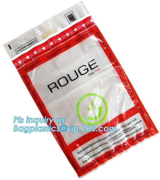 ICAO Duty Free Packaging, STEBs Bags, Custom Airport Store, Retail Shop Security Bags, Tamper Evident Proof
