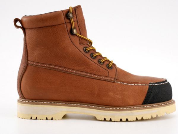 Botas de couro genuínas do trabalho