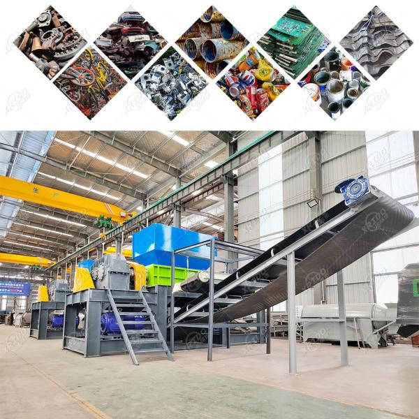 Double shaft shredder High Efficient Scrap Steel Metal Crusher Machine Shredder Car Crusher Machine for Scrap Metal Crushing