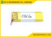 bateria de íon de lítio pequena recarregável da bateria LP301030 do polímero do lítio de 3.7V 60mah para produtos da eletrônica