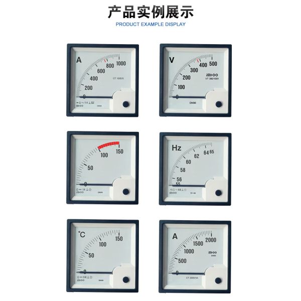 DN96 Pointer Type AC DC Voltmeter 0.4MPa Simulation Voltmeter Marine Voltmeter