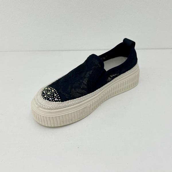 Women comfort breathable espadrilles with mesh upper and mid-top