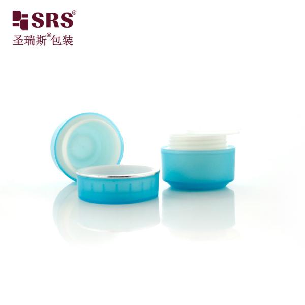 SRSI Des pots en plastique à finition mate et élégante Idéal Emballage en PP semi-translucide pour les crèmes pour les yeux Les gels pour le visage Les délices de soins de la peau