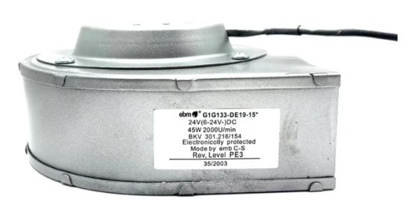 Made in Germany DC Cooling Fan,ebm-papst G1G133-DE19-15,24 V DC,45 W,Centrifugal Blower,133x133x91,420-650,2500-3200,1.9,42-56,Ball Bearing,0.85,IP40,-25 ~ +70