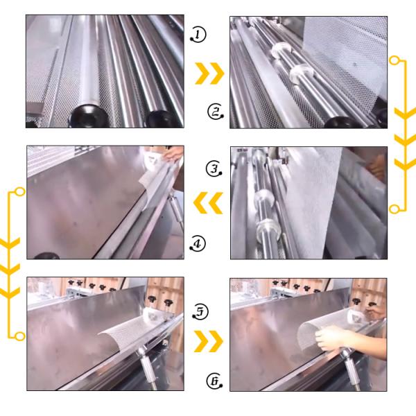 машина завальцовки вырезывания сетки воздушного фильтра тележки 1.5kW внутренняя