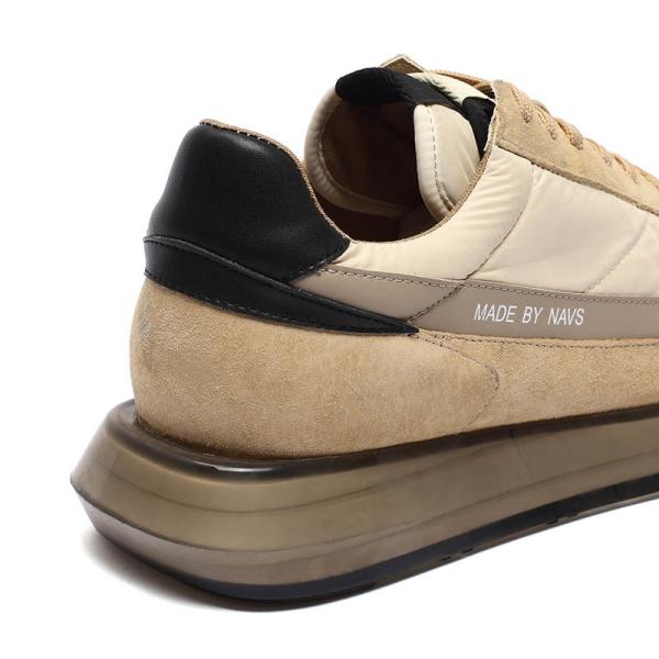 Beige 5mm Tolerance Euro 41size Leather Suede Sneakers OEM