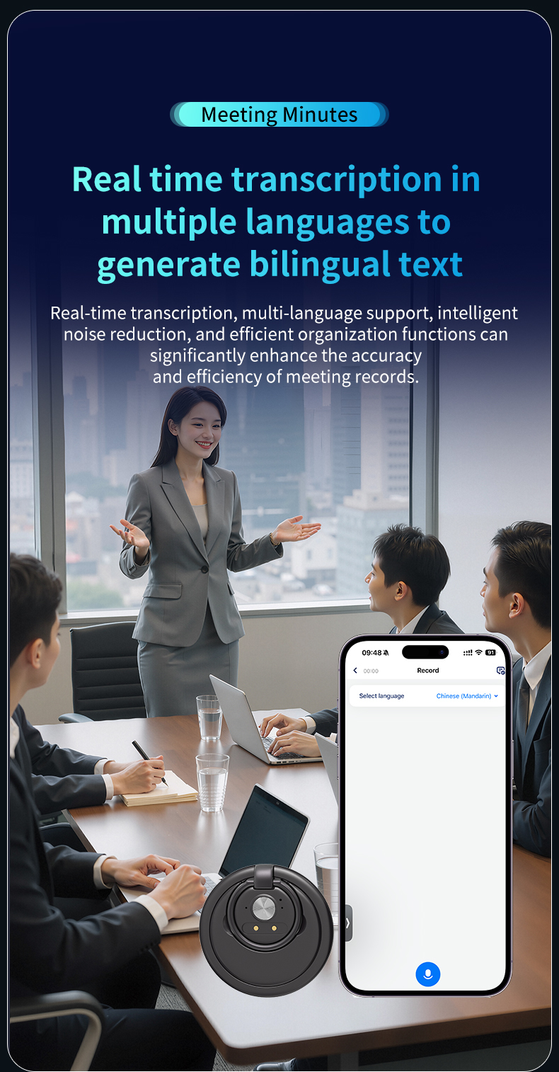 Smart Meeting Summary Mobile Translator Machine Simultaneous Interpretation Online 147 Languages