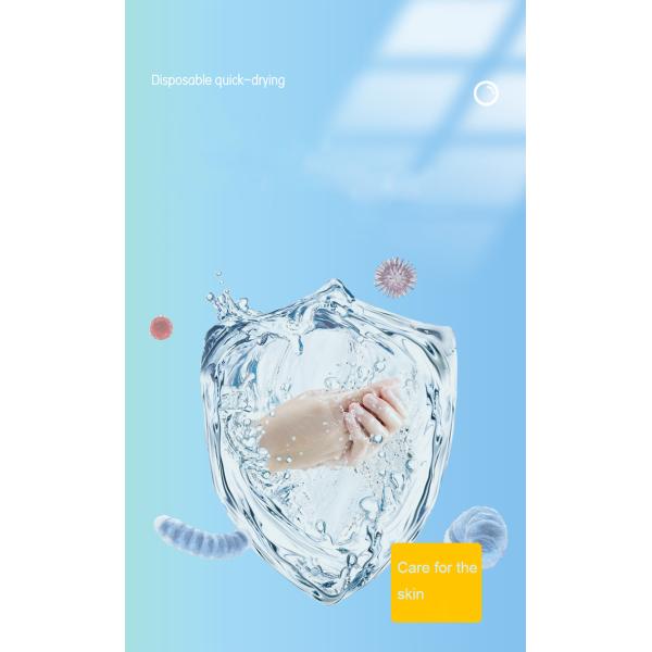 Hand Drying Waterless Hand Sanitizer 75% Alcohol Disposable Anti Germs