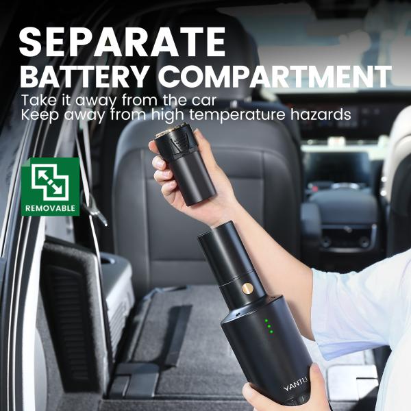 Durable YANTU V51 Handheld Vacuum Cleaner with 15000PA Suction Power and Metal Filter