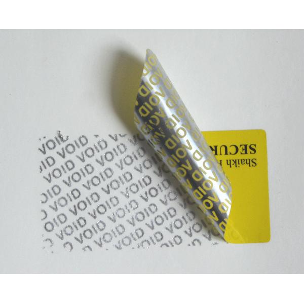 Colorful Logo Printed Tamper Proof Security Labels With Serial Numbering