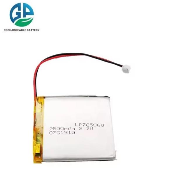 Batería de polímero de litio recargable KC 3.7v Li Ion Lipo Batería 2500mah Lipo Batería 3.7v 2500mah 785060 3.7v 2600mah 3000mah Batería recargable de polímero de litio