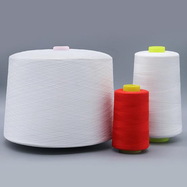 Fabricação Produzir 1,25 kg de fio de poliéster branco bruto 60/2 espumado com resistência química