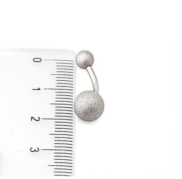 Belly button ring matt silver gold black navel ring two balls barbell body piercing jewelry free sample