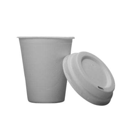 O bagaço moldou copos e tampas biodegradáveis Leakproof da polpa 8oz 250ml