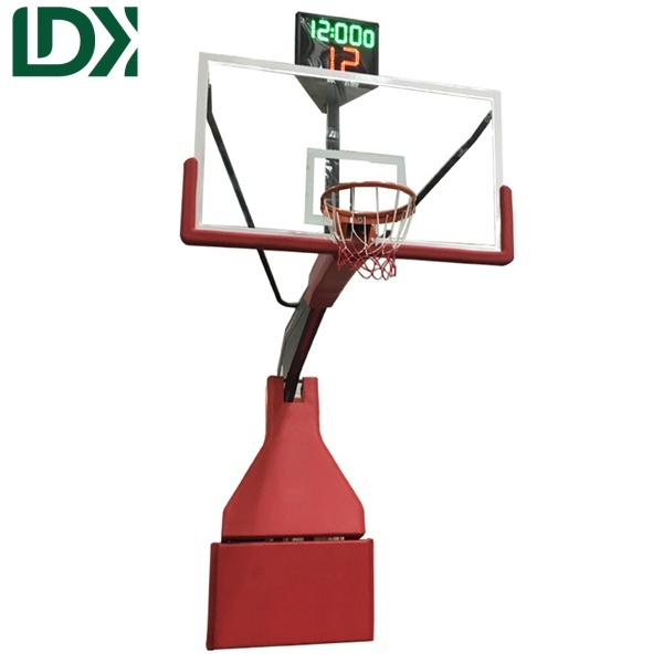 Tempered Glass Basketball Hoop Backboard Hydraulic Match Basketball System