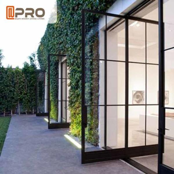 Unique Villa Front Glass Entry Doors / Single Pivot Patio Doors front door pivot door aluminum pivot front door center