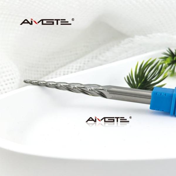 3 Flute Taper Ball Nose End Mill For Aluminum Engraving Carbide CNC Router Bit Metal 3D Relief Carving Tool