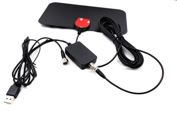 Ultra Thin Indoor Hdtv Antenna 10ft Coaxial Cable , Gain 3dbi Hd Digital Antenna