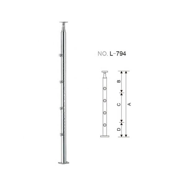 Iso9001 16mm 90 Degree Stainless Steel Pipe Railing