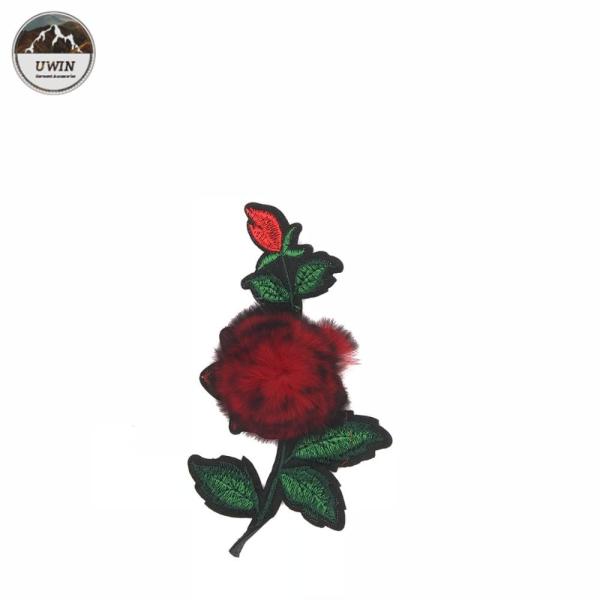 Distinct Design Floral Embroidery Patches , Eco Friendly Stick On Patches For Clothes