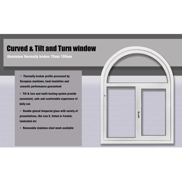 Residential N6 1.8mm Aluminium Frame Casement Window