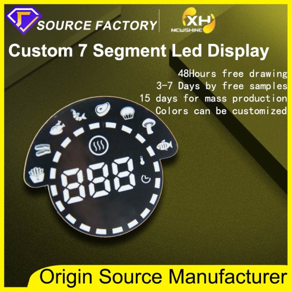Specialized Source Factory Custom 7 Segment LED Display Arduino Super bright DIP Led Custom 7 Segment Display Full color Customized Seven Segment FND Led for oven & Air Fryer