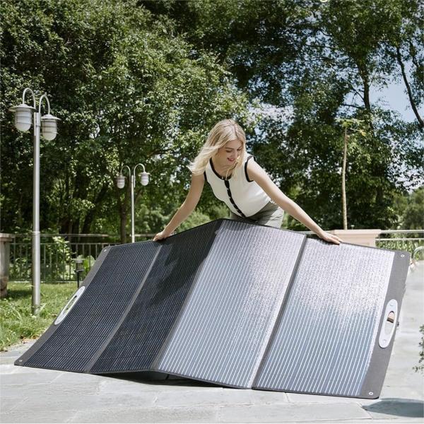 Bolso de viaje solar plegable impermeable ligero y portátil 2 paneles