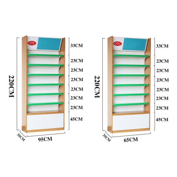 Multifunctional Pharmacy Display Shelves Pharmacy Medical Shop Racks