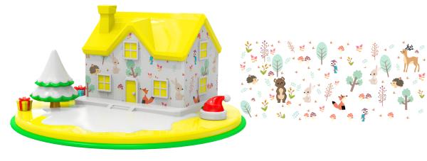 Baby Puzzle Silicone Housing Construction Toys Children'S Creative Housing Silicone Model