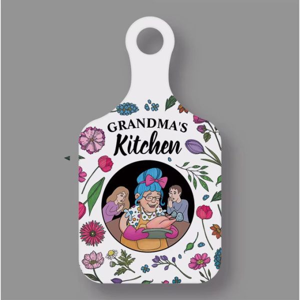 Food-Graded Anti-Slip Sublimation Plastic White Blank Cutting Board Custom Design Eco-Friendly Chopping Board For Home Kitchen Restaurant Cheese