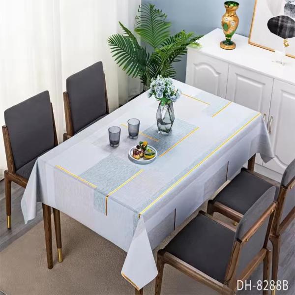 Capa de mesa lavável à prova de óleo não tecida para festa de casamento branca
