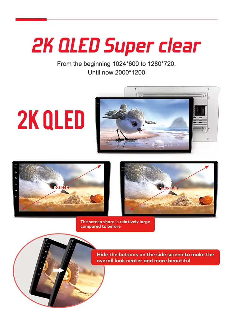 Qualcomm Chip Android 13 Universal Car Stereo Screen 9