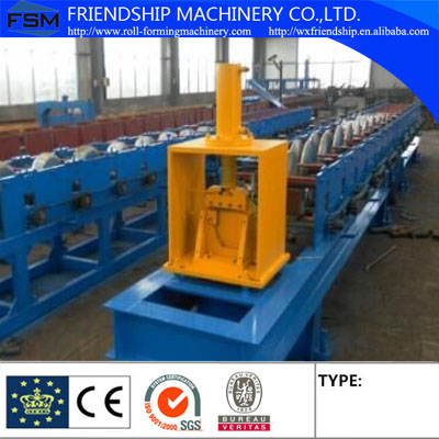 Aluminum / Color Steel Gutter Roll Forming Machine For Rain Spout / Water Pipe