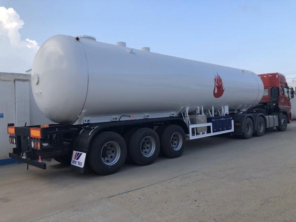 60cbm / 59.52cbm LPG Gas Tanker Truck Mobile Transport Semi Trailer Truck