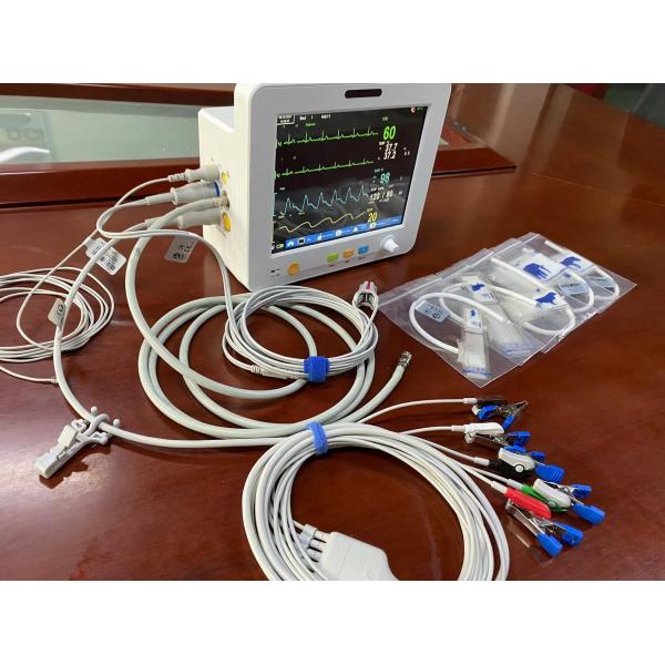 Портативный ветеринарный монитор показателей жизненно важных функций с EtCO2 ECG SPO2 NIBP и измерением Temp