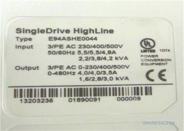 Lenze E94ASHE0044の可変的な頻度インバーターSERVOは単一ドライブ9400のシリーズのHIGHLINE運転する