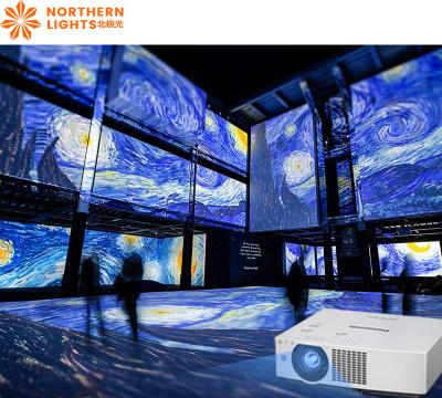 Holograma 3D Imersivo Multicanal Projeção de Piso para Hotel