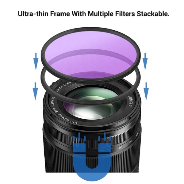 3 Stops Magnetic Lens Filter With 28 Layer UV CPL ND VND Black Mist Filters With 28 Layers Nano Coating