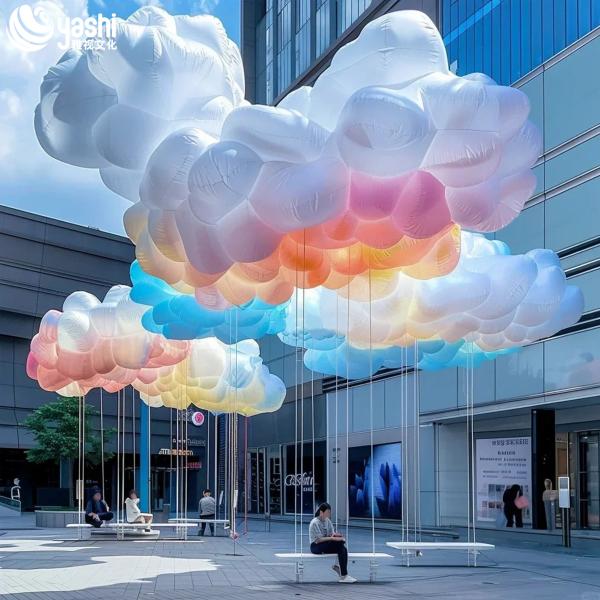 Outdoor Decoration LED Balloon Lights 220V for Square Events