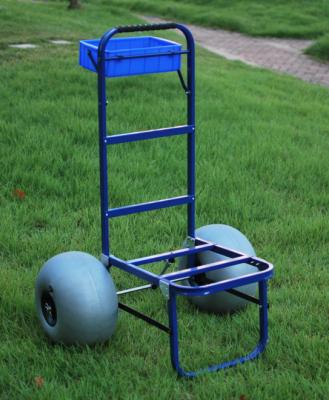 Light Weight Aluminum Foldable Beach Cart 100kg Capacity