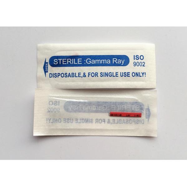 Grado médico Microblading rojo de acero inoxidable #12 de # cuchilla plana 14 agujas