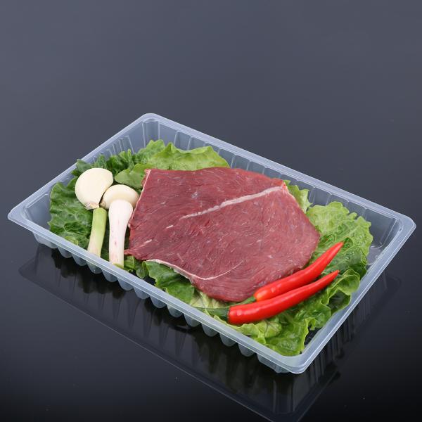 Пластиковый поднос Hengmaster White Rectangle прозрачный Экологичный