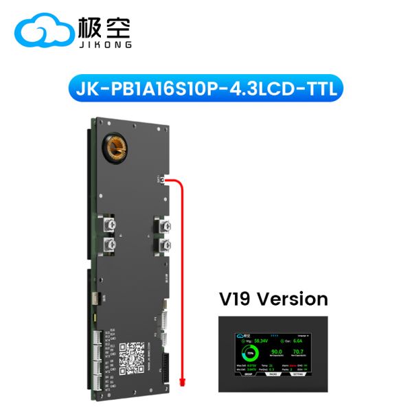 Jkbms Home Solar Storage BMS for Lithium Ion Battery Pack LiFePO4 Battery BMS 48V Jikong Inverter BMS 16s 100A Active Balance 1A Jk-Pb1a16s10p