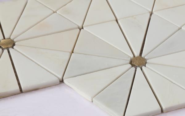 Mosaïque en pierre naturelle imperméable au beige 300x260mm Pour la construction et la piscine